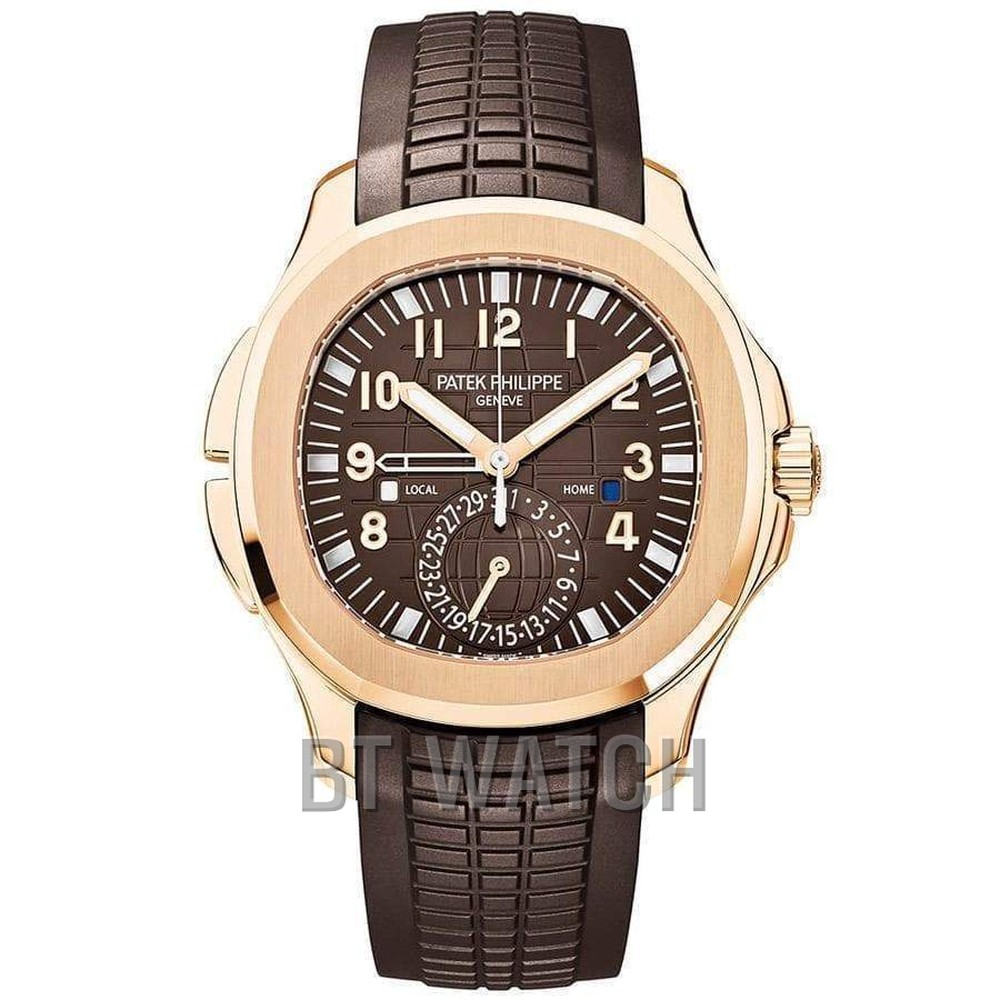 파텍필립 아쿠아넛 골드 트래블 타임 브라운 다이얼 5164R-001 Patek Philippe Aquanut
