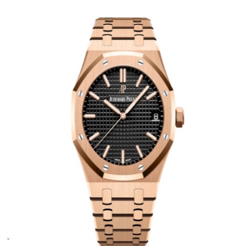 (당일 출고) 오데마피게 로얄오크 15500 로즈골드 금통 검판 S급 레플리카 시계