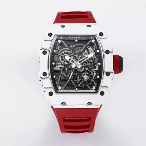 리차드밀 라파엘 나달 화이트 레드 러버밴드 RM35-01 S급 레플리카 시계