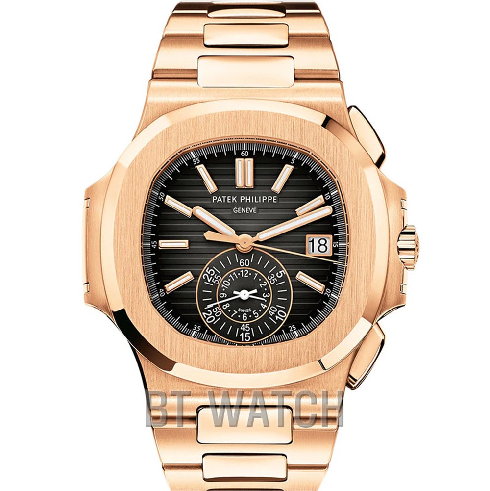 (국내 입고 중)파텍필립 노틸러스 5980R 로즈골드 검판 40mm Patek Philippe Nautilus