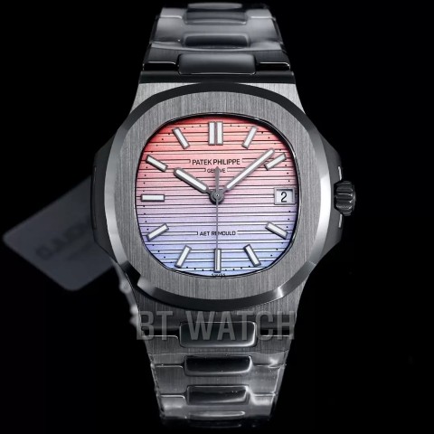 파텍필립 노틸러스 5711 레인보우 다이얼 커스텀 블랙 세라믹 40mm Patek Philippe Nautilus