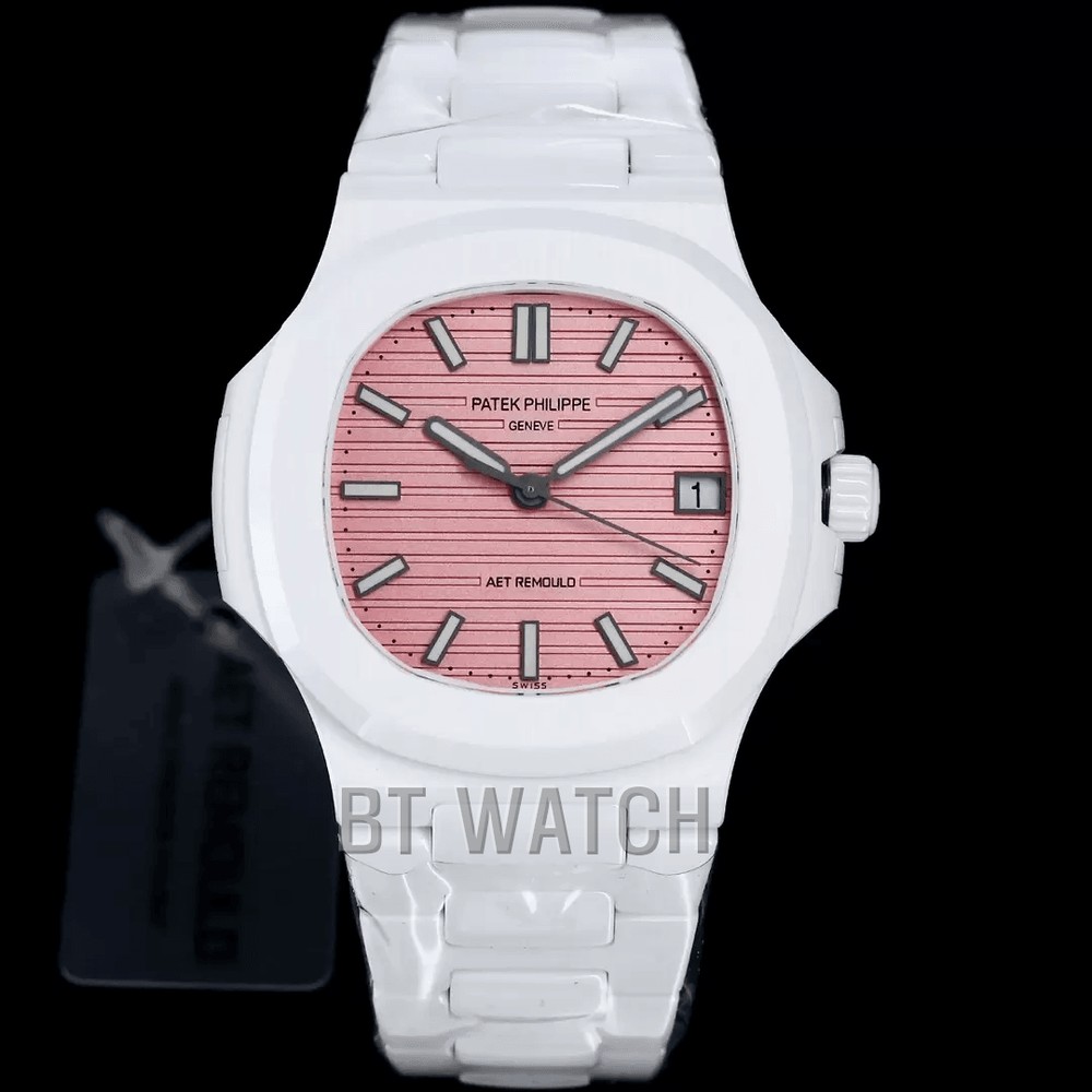 파텍필립 노틸러스 5711 핑크 다이얼 세라믹 40mm Patek Philippe Nautilus