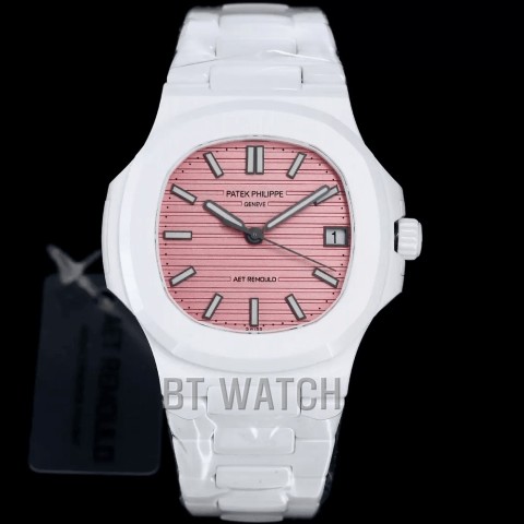 파텍필립 노틸러스 5711 핑크 다이얼 세라믹 40mm Patek Philippe Nautilus