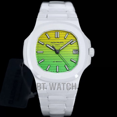 파텍필립 노틸러스 5711 레인보우 다이얼 세라믹 40mm Patek Philippe Nautilus