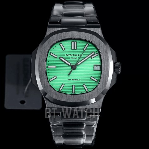파텍필립 노틸러스 5711 민트 다이얼 블랙 세라믹 40mm Patek Philippe Nautilus