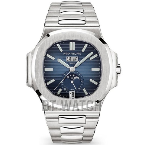 파텍필립 노틸러스 문페이즈 블루 다이얼 스틸 5726 40mm Patek Philippe Nautilus