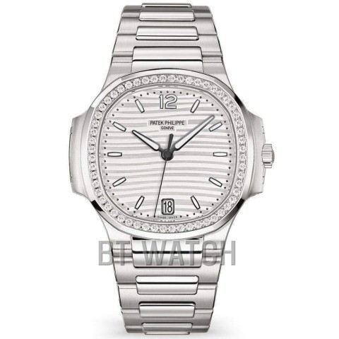 파텍필립 노틸러스 7118 화이트 다이얼 다이아 스틸 Patek Philippe Nautilus