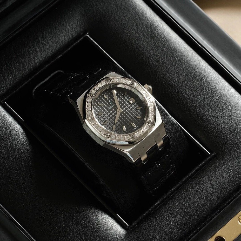 오데마피게 레이디 로얄오크 다이아베젤 블랙 Audemars Piguet Royal Oak