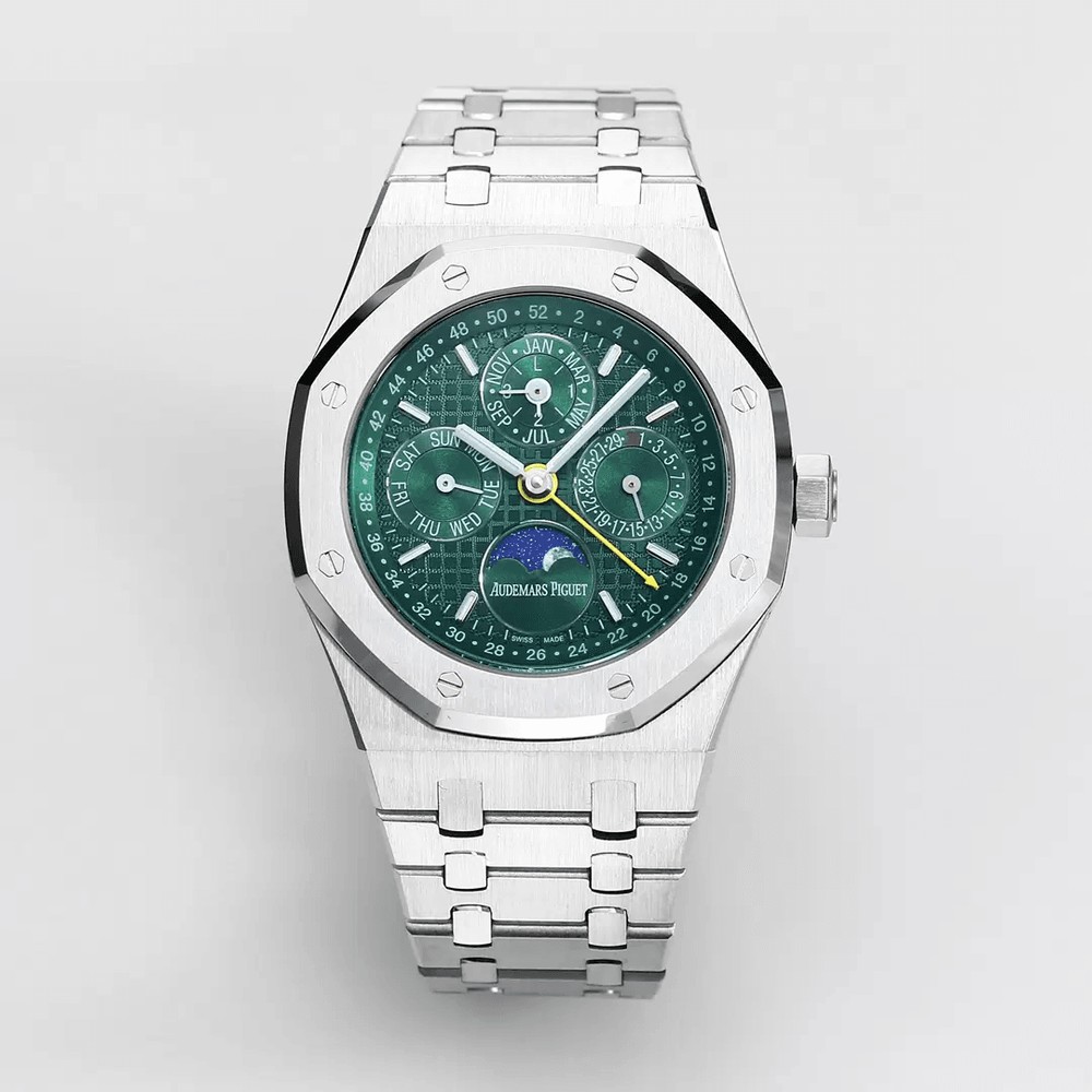 오데마피게 로얄오크 퍼페츄얼 그린 다이얼 스틸 26574 Audemars Piguet Royal Oak