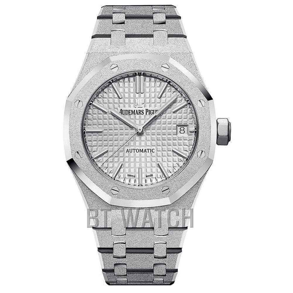 오데마피게 프로스트 로얄오크 화이트 다이얼 37mm 15454 Audemars Piguet Royal Oak