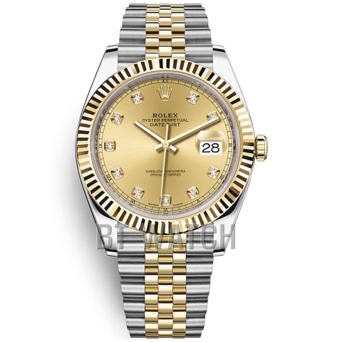 롤렉스 데이저스트 샴폐인 10P 다이얼 콤비 쥬빌레 41mm 126333 Rolex Datejust