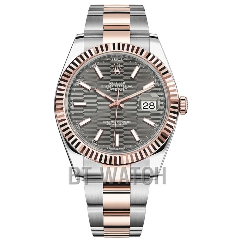 로렉스 데이저스트 그레이 와플 다이얼 오이스터 41mm 126333 Rolex Datejust