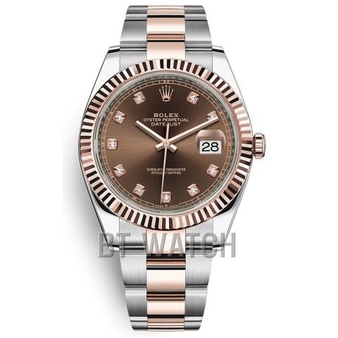 롤렉스 데이저스트 브라운 10P 다이얼 오이스터 41mm 126333 Rolex Datejust