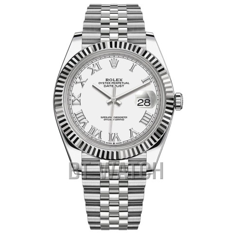 롤렉스 데이저스트 화이트 로만 다이얼 36mm 126334 Rolex Datejust