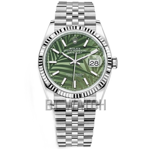 롤렉스 데이저스트 팜모티브 그린 다이얼 36mm Rolex Datejust