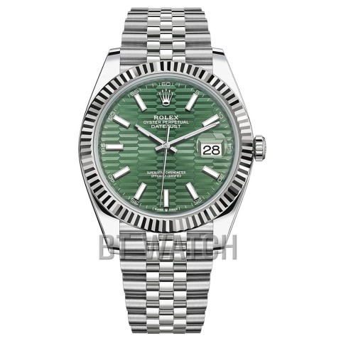 롤렉스 데이저스트 그린 바인덱스 와플 다이얼 41mm 126234 Rolex Datejust