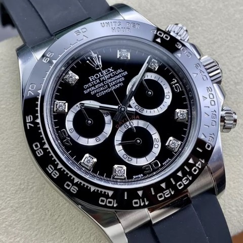 롤렉스 데이토나 크로노그로프 검판 텐포 러버밴드 116515 Rolex Daytona