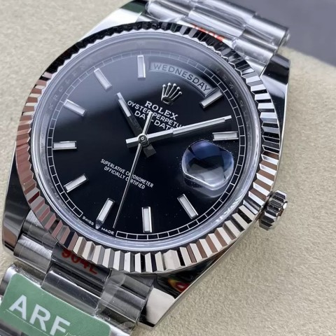 롤렉스 데이데이트 검판 인덱스 다이얼 화골 40mm Rolex Daydate