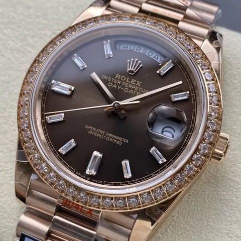롤렉스 데이데이트 화골 그린 스무스 베젤 40mm m228238 Rolex Daydate