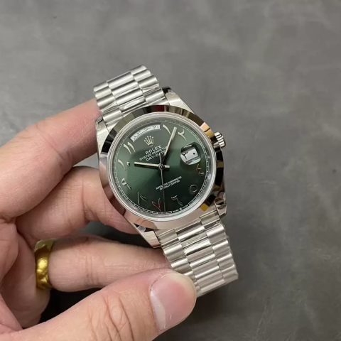 GM공장 롤렉스 데이데이트 아랍 그린 다이얼 40mm