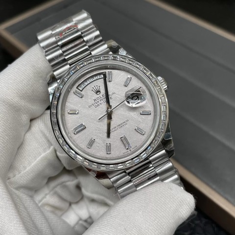 롤렉스 데이데이트 메테오 다이얼 다이아 베젤 40mm Rolex Daydate