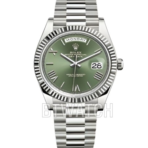  롤렉스 데이데이트 화이트골드 올리브그린 40mm 228235 Rolex Daydate