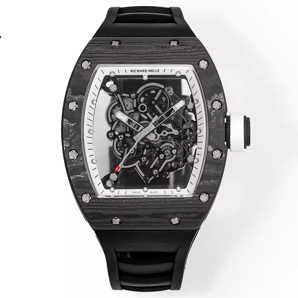 리차드밀 부바왓슨 블랙 카본 화이트 RM-055 Richard Mille Bubba Watson