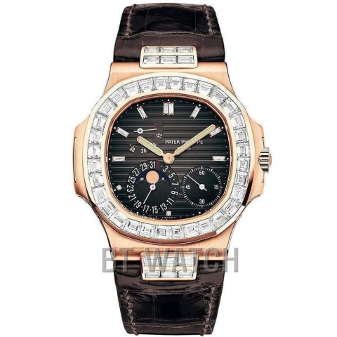 파텍필립 노틸러스 5724 베젤다이아 문페이즈 검판 Patek Philippe Nautilus