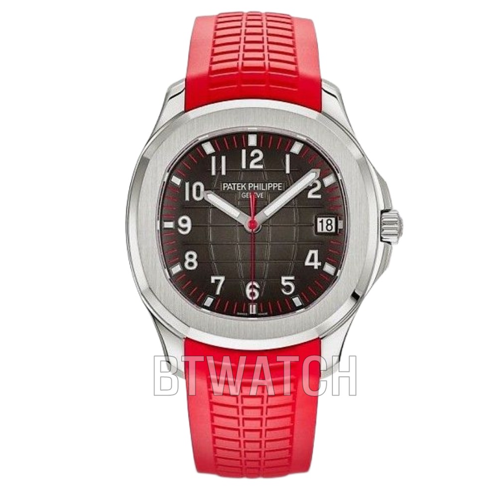 (당일 출고) 파텍필립 아쿠아넛 5167 레드 러버 40mm 최신 버전 Patek Philippe Aquanut