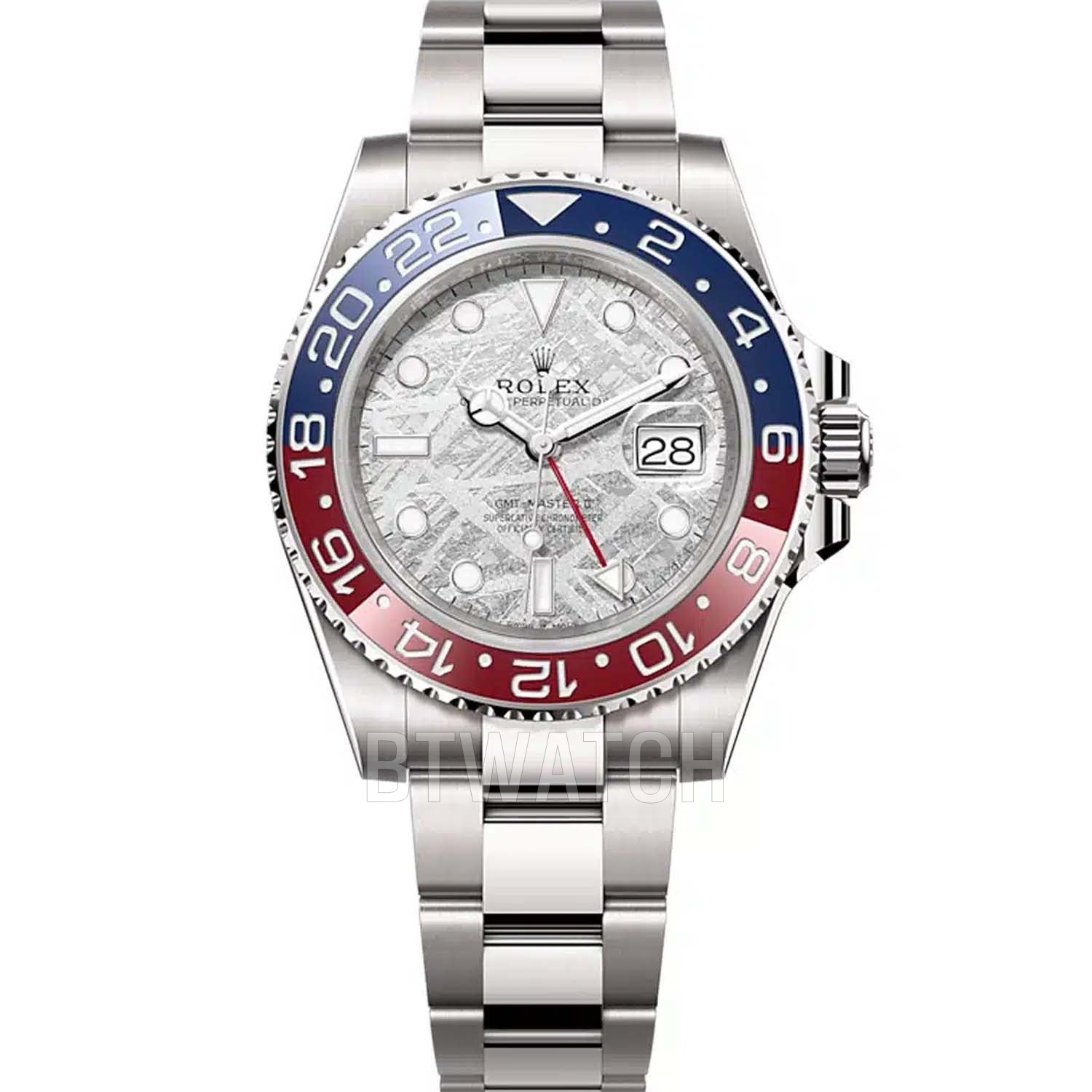 C+공장 로렉스 GMT-마스터 II 미드나잇 블루 레드 다이얼 40mm 904L 