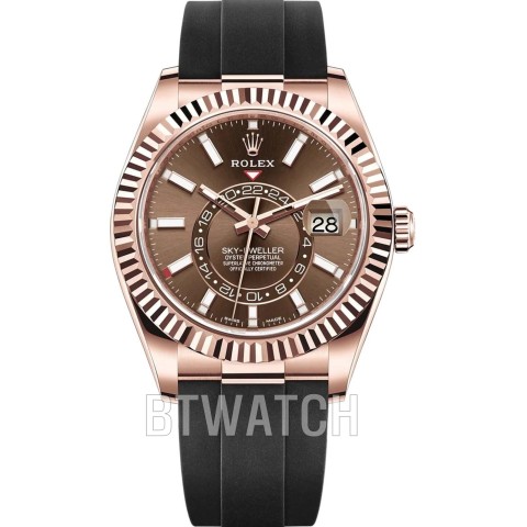 ZF공장 롤렉스 스카이드웰러 초코 다이얼 러버 최신 텅스텐 (180g) 42mm