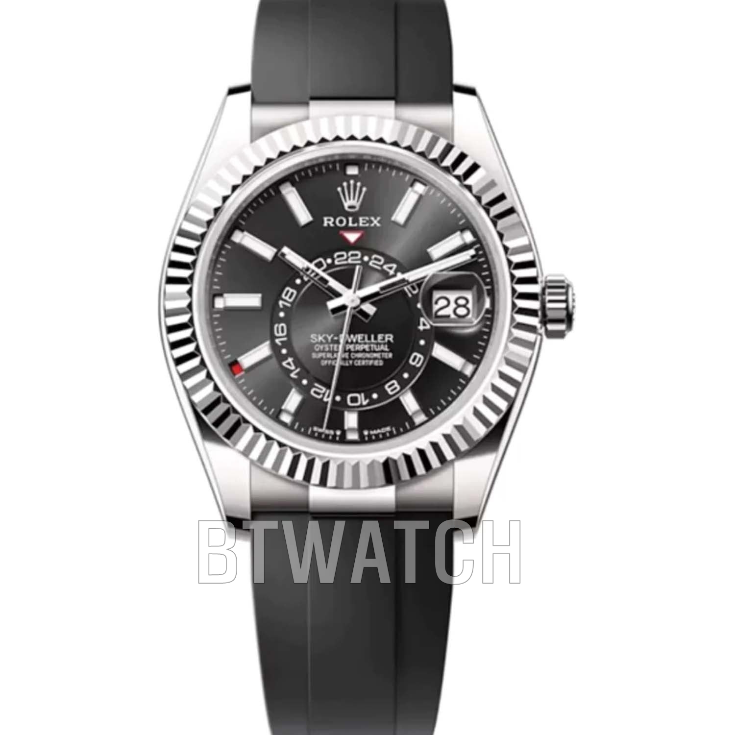 ZF공장 롤렉스 스카이드웰러 검판 다이얼 러버 최신 텅스텐 (180g) 42mm