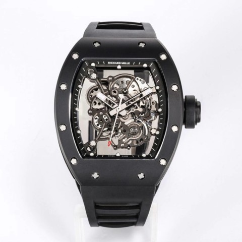 (국내 입고중)리차드밀 rm055 부바왓슨 세라믹 블랙 러버밴드 Richard Mille 