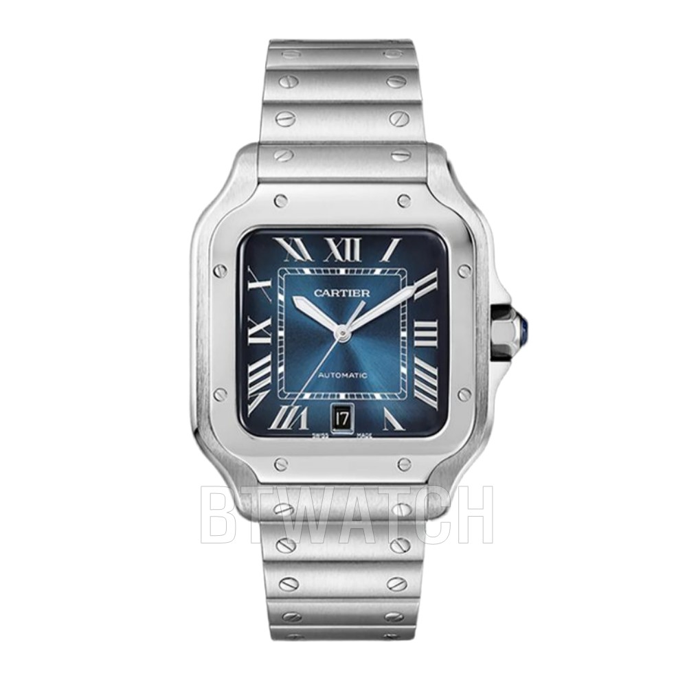 (당일 출고)까르띠에 산토스 라지 네이비 Cartier Santos