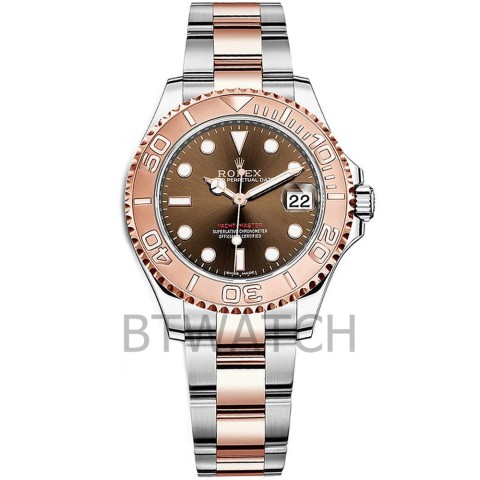 (당일 출고)롤렉스 요트마스터 로즈골드 브라운 다이얼 콤비 Rolex Yacht-master 