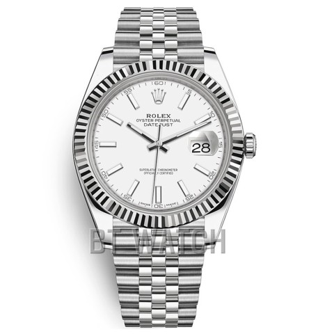 롤렉스 데이저스트 화이트 다이얼 41mm 쥬빌레 Rolex Datejust