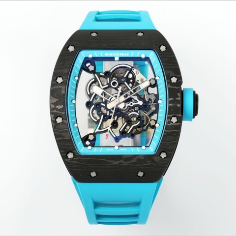 (국내 입고중)리차드밀 부바왓슨 RM-055 블랙 블루 카본 케이스 Richard Mille